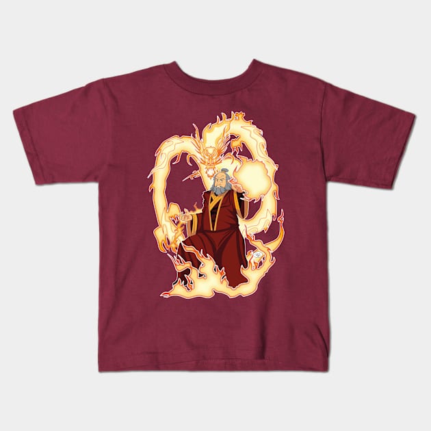 Uncle Iroh Kids T-Shirt by Gen Pop Art